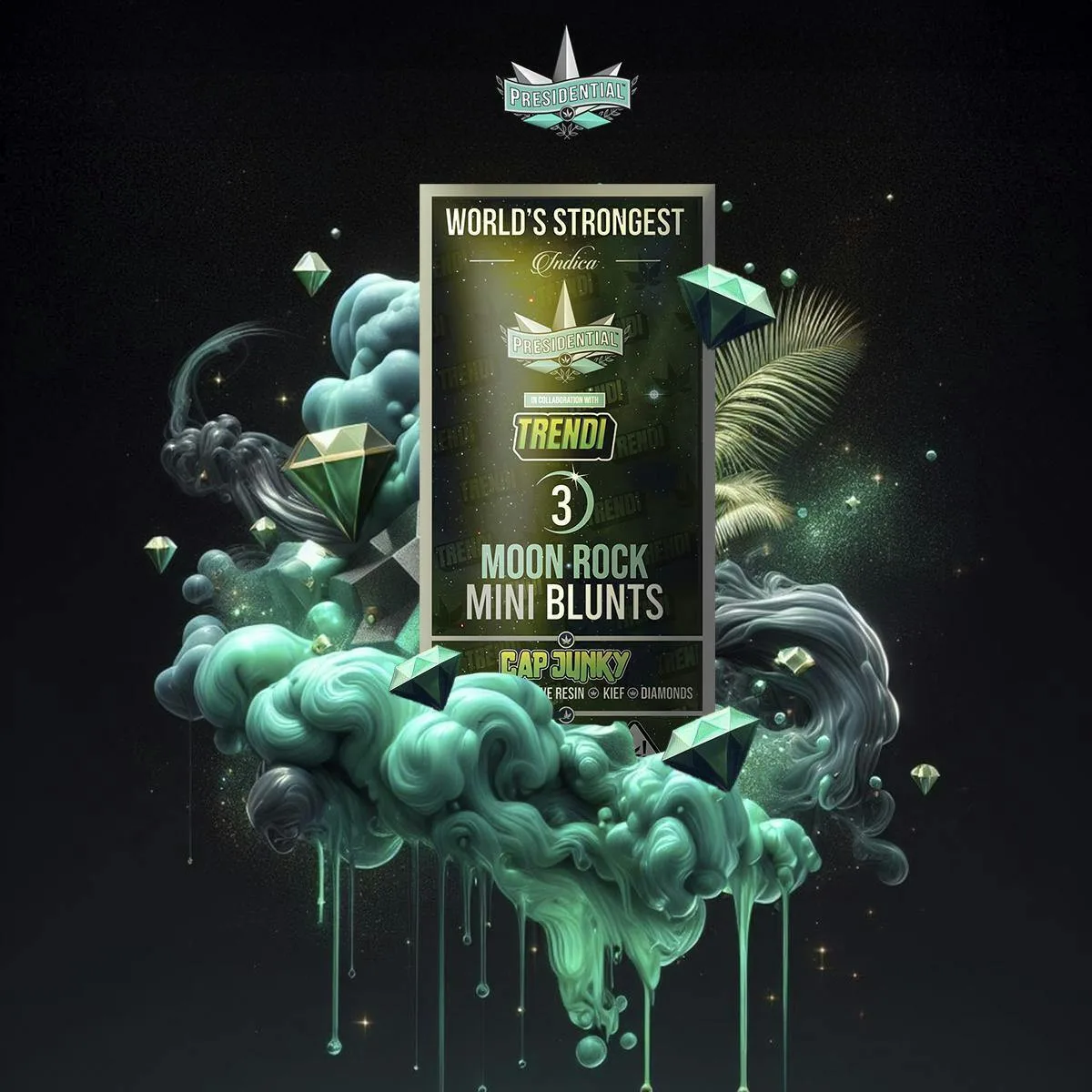 Pee-Wee Moon Rock Mini Blunts - Cap Junky | 2.1g
