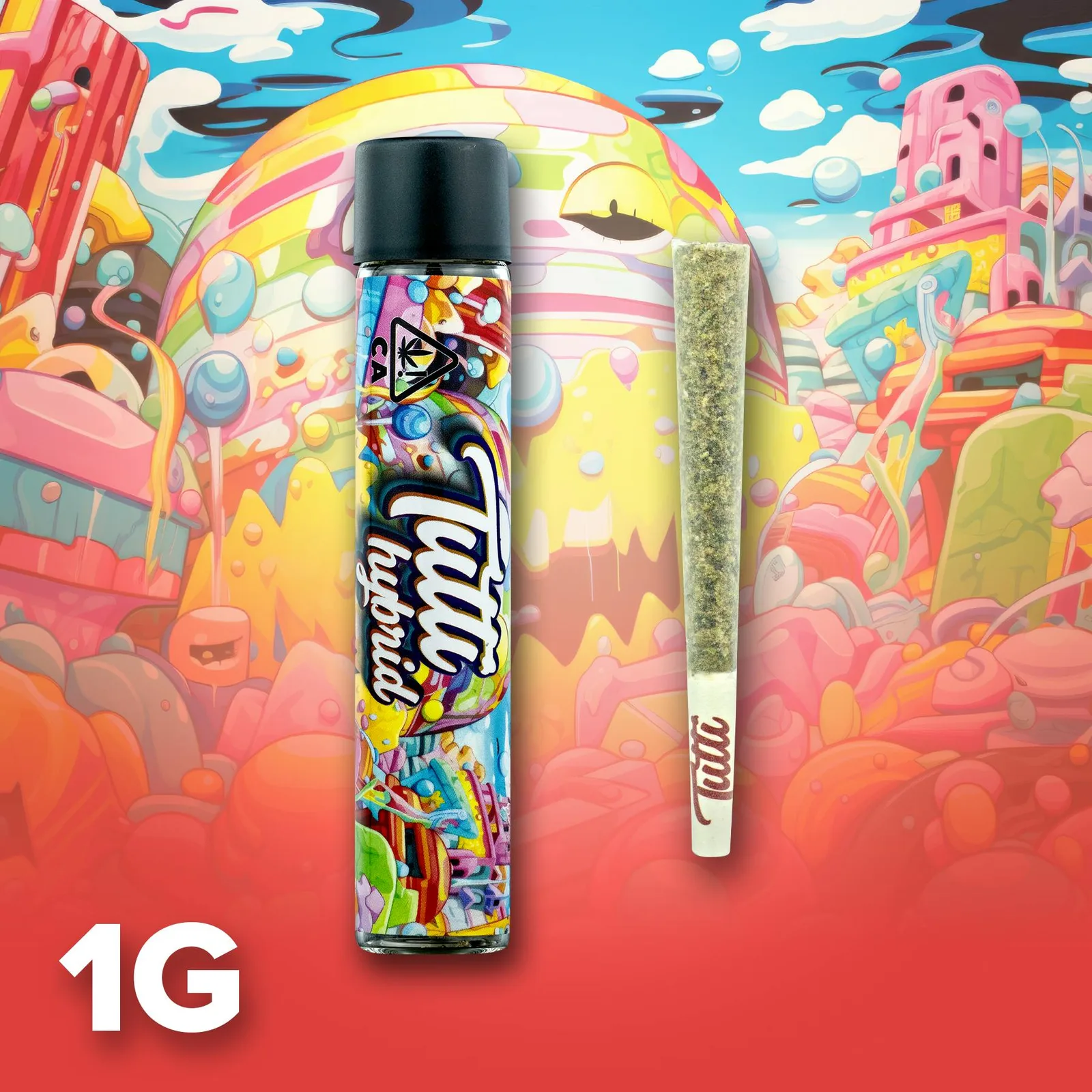 Tutti - Diamond Infused Preroll - 1g - Hybrid - Cherry Pie