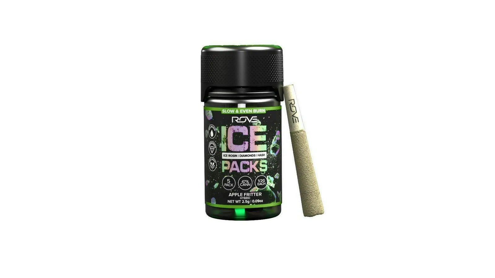 Apple Fritter | Infused Ice Packs (Rosin, Hash, and Diamonds) | 5x 0.5g