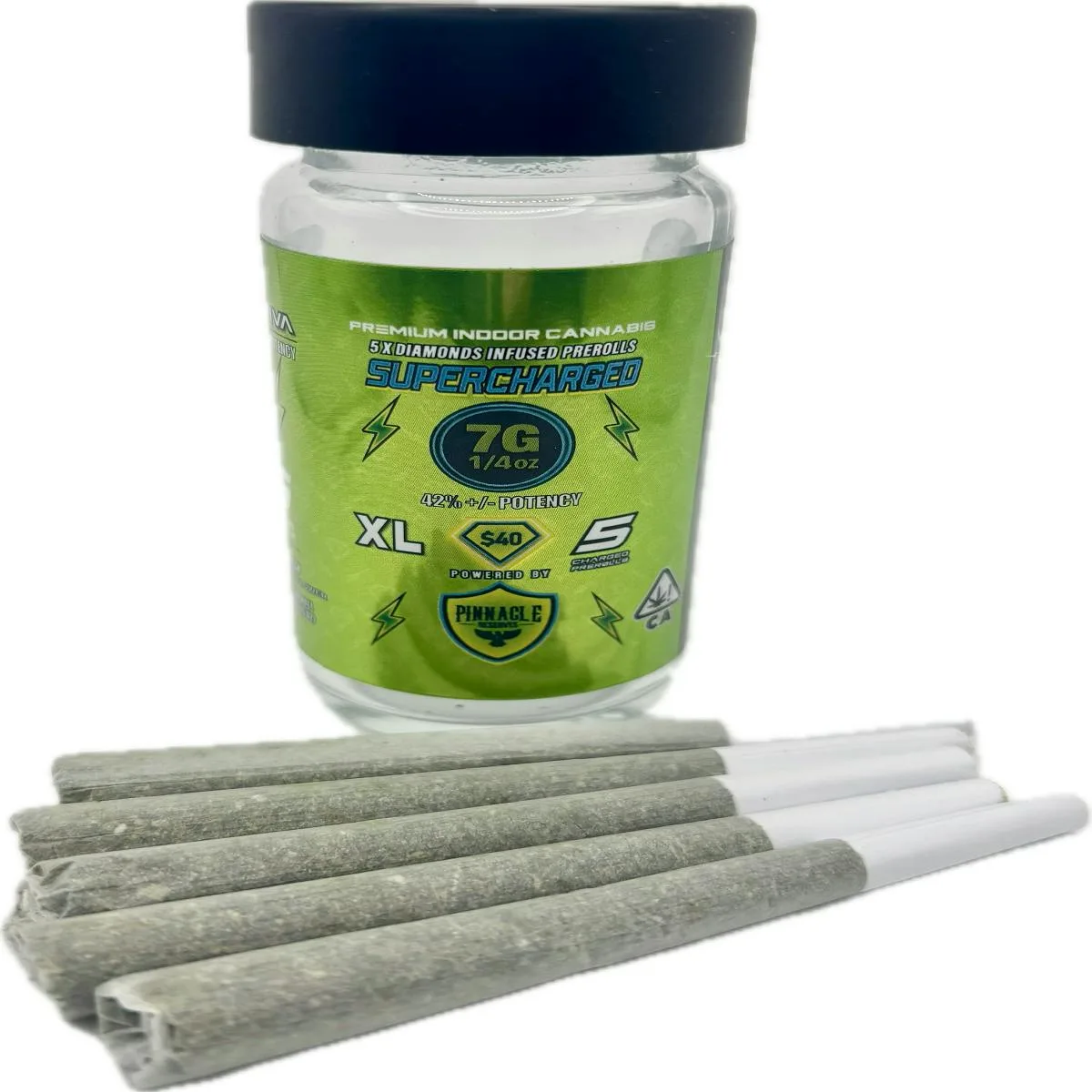Supercharged Infused - Watermelon Skittlez - 5 pack 1.4 gram Pre Rolls