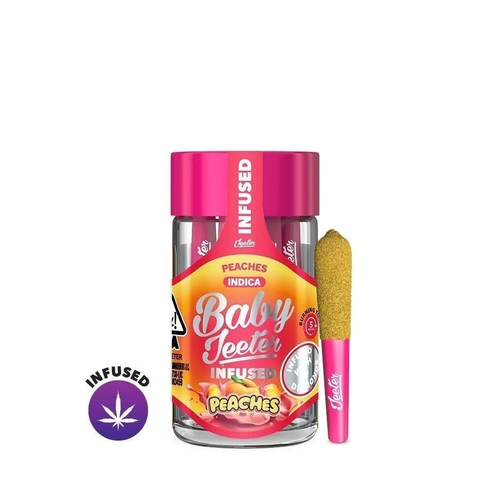 Jeeter | Peaches | Baby Infused Minis | 0.5g each | 5pk