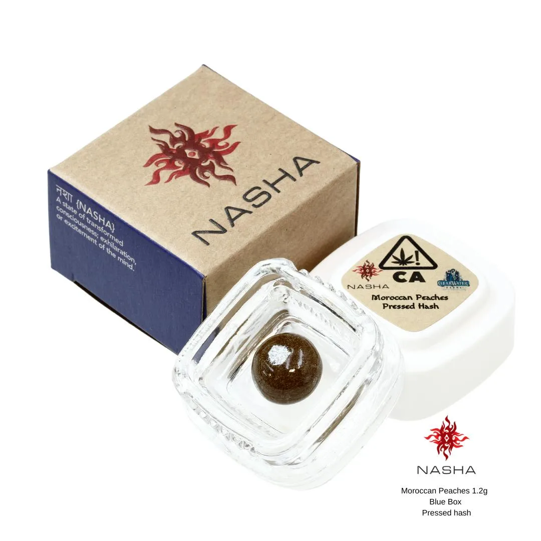 Moroccan Peaches 1.2g Blue Pressed Hash (Clear Water Farms)