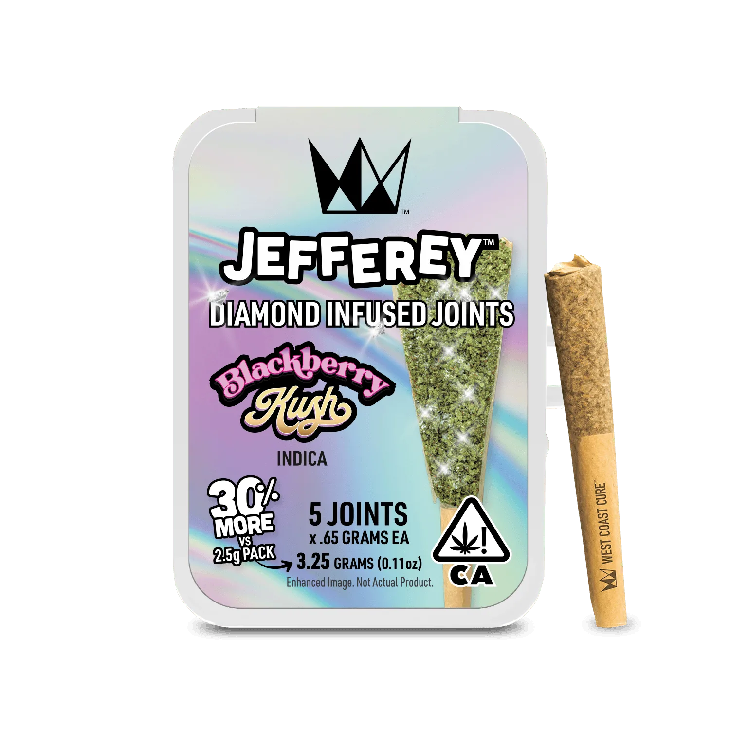 Blackberry Kush - Jefferey Infused Joint .65g 5 Pack