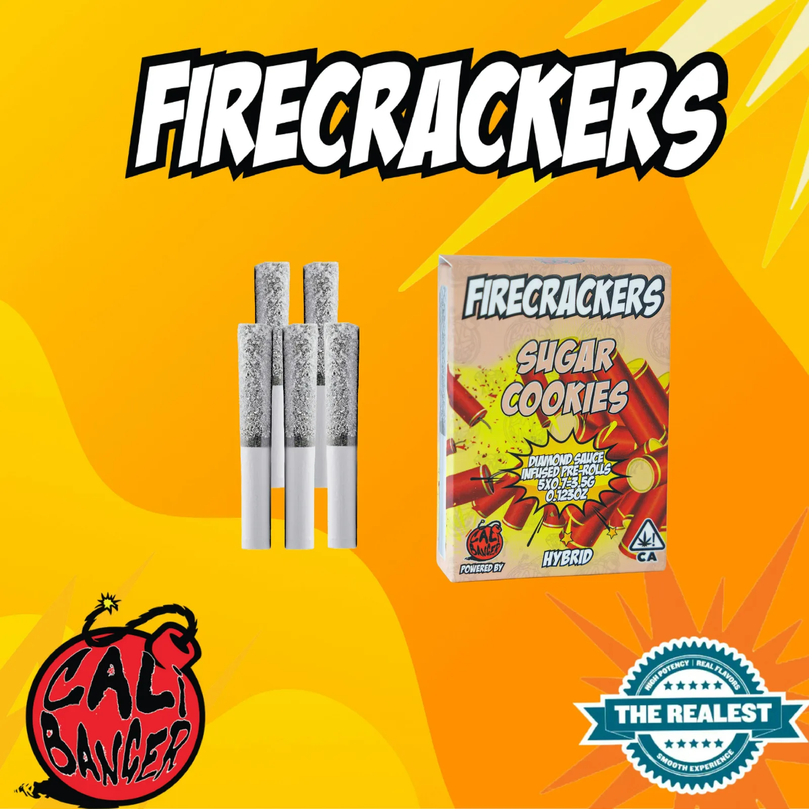 Firecracker Infused Pre Roll Sugar Cookies 5 x 0.7 - 3.5 G