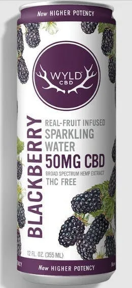Blackberry CBD Sparkling Water | 50mg