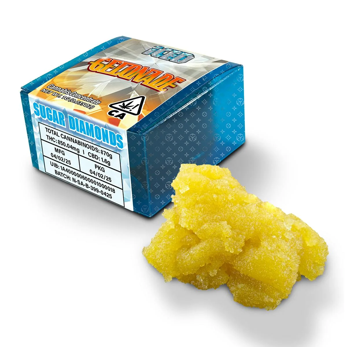 ICED - 1g - Sugar Diamonds - Sativa - Gelonade