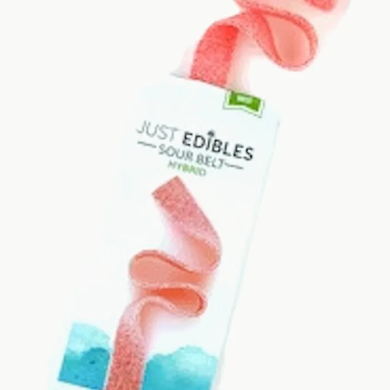 Just Edibles - Sour Long Belt Strawberry 100mg