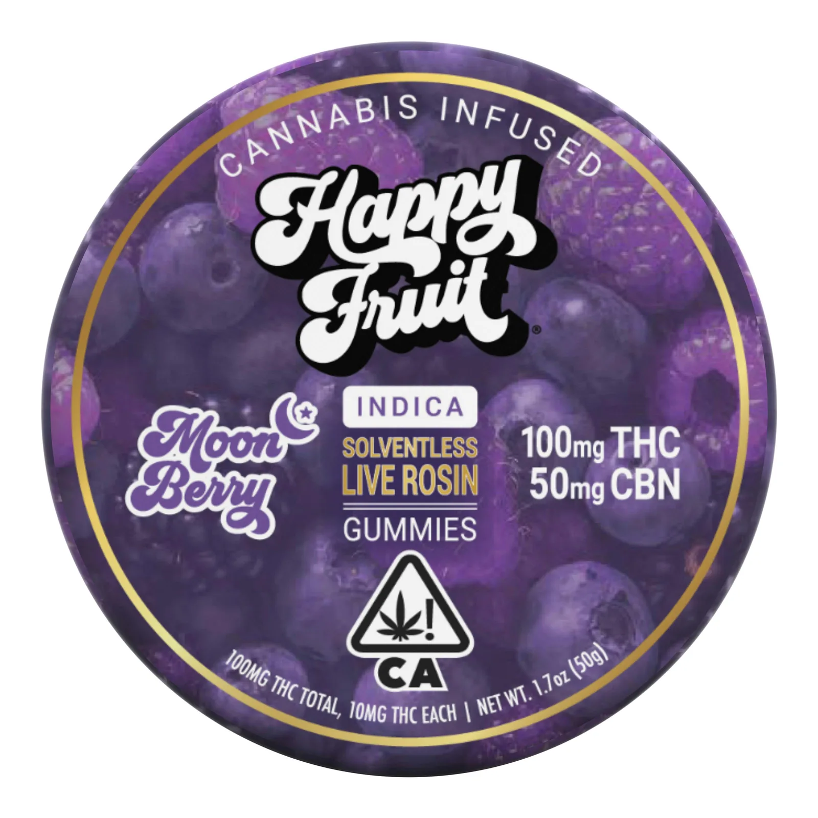 Moon Berry Rosin Gummies - 100mg THC, 50mg CBN