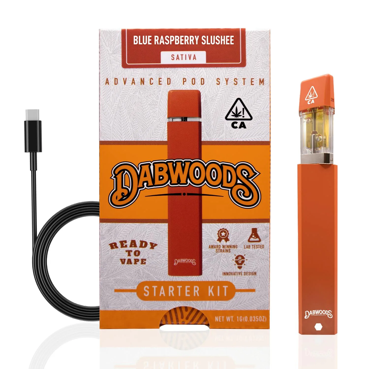 VAPE- STARTER KIT BLUE RASPBERRY SLUSHEE 1G