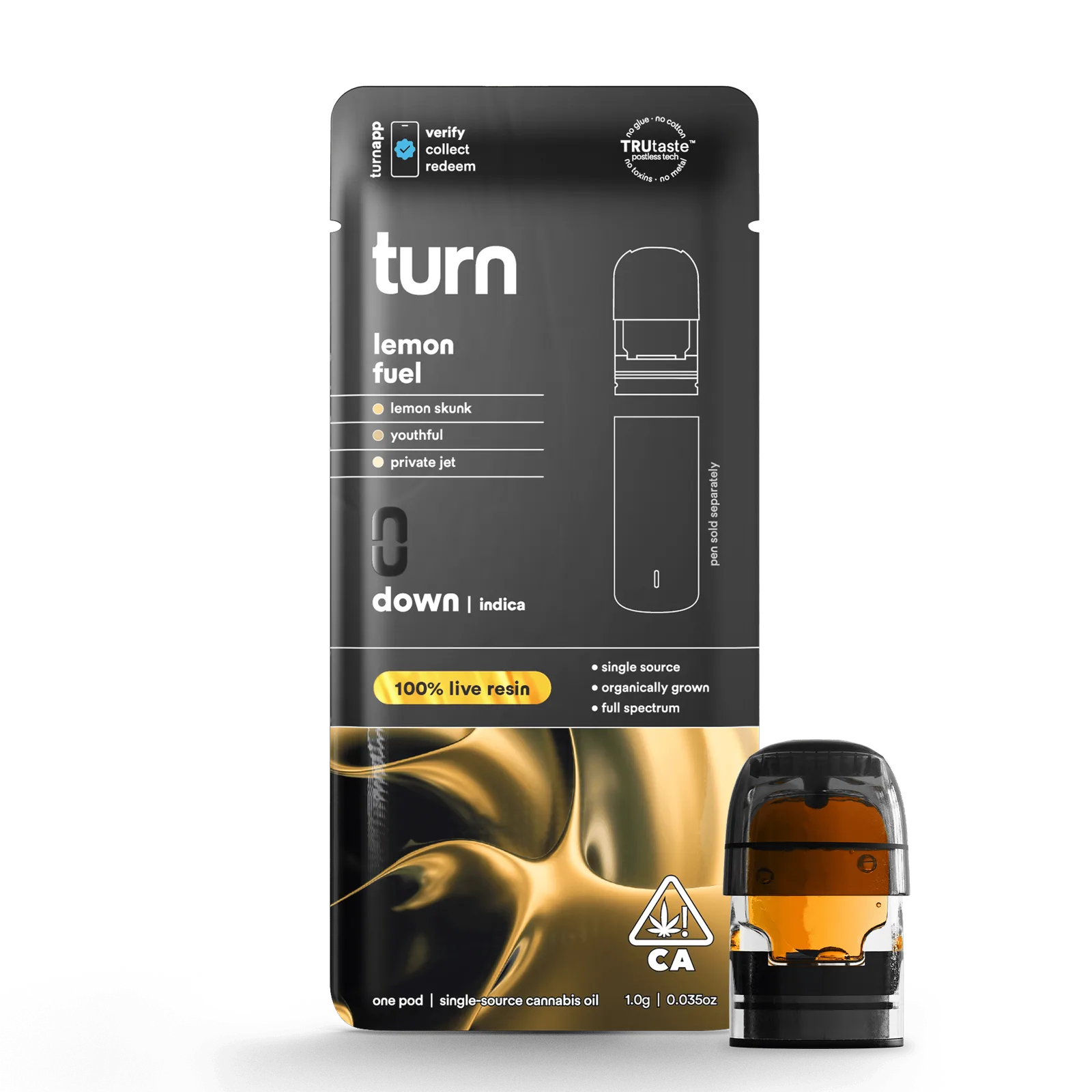 turn | Lemon Fuel | Live Resin Pod | 1g