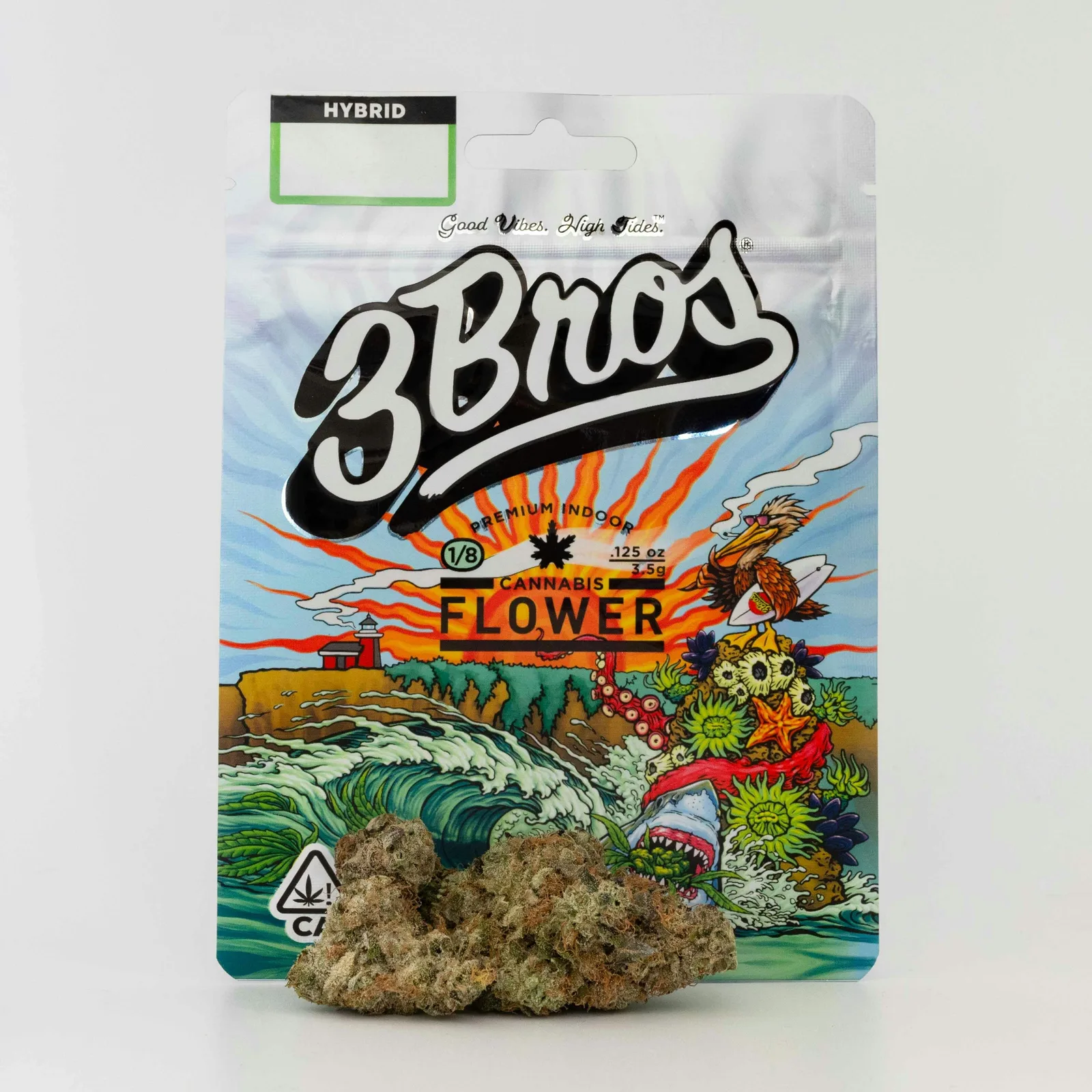 3 Bros | Indoor Flower | 3.5g | Sunset Sorbet | Hybrid