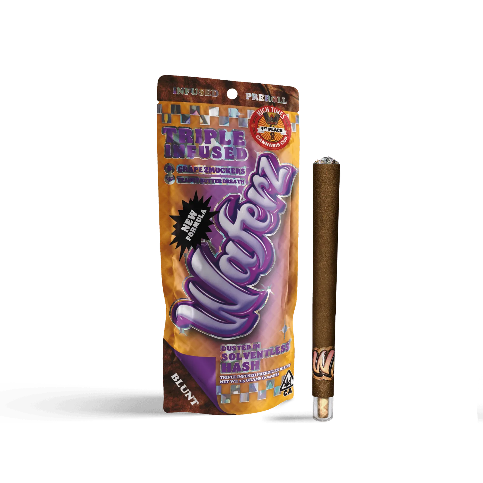 Waferz Triple Infused Blunt: Grape Zmuckerz x Peanut Butter Breath (1.3g)