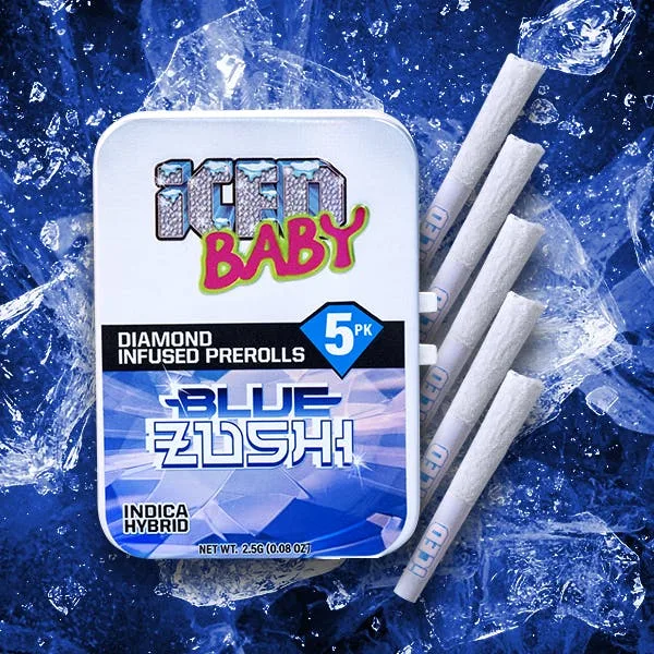 ICED - Infused Preroll - 0.5g 5pk - Blue Zushi