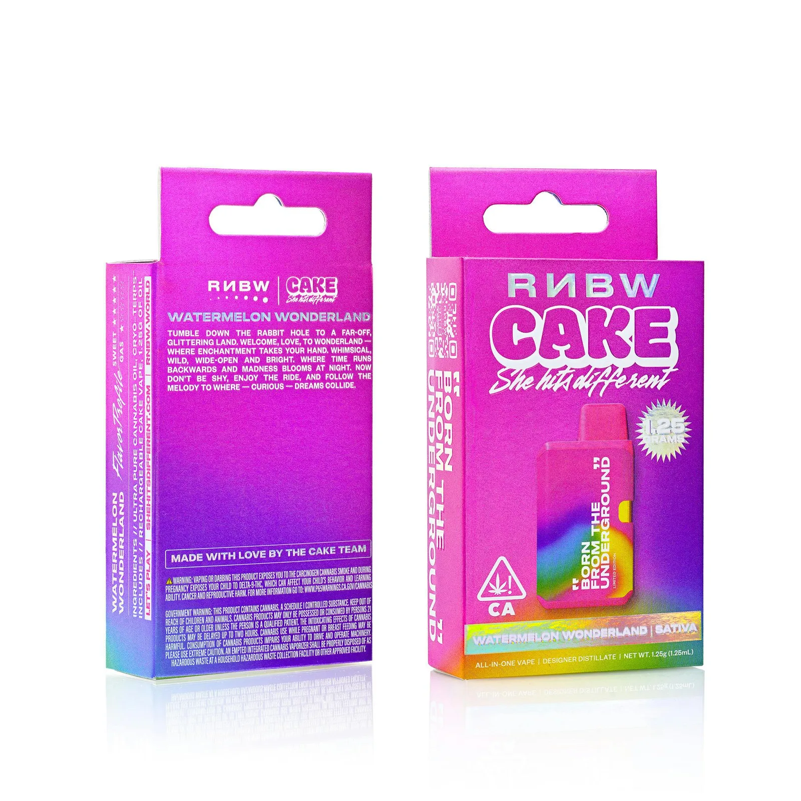 CAKE x RNBW | Watermelon Wonderland | Disposable | 1.25g