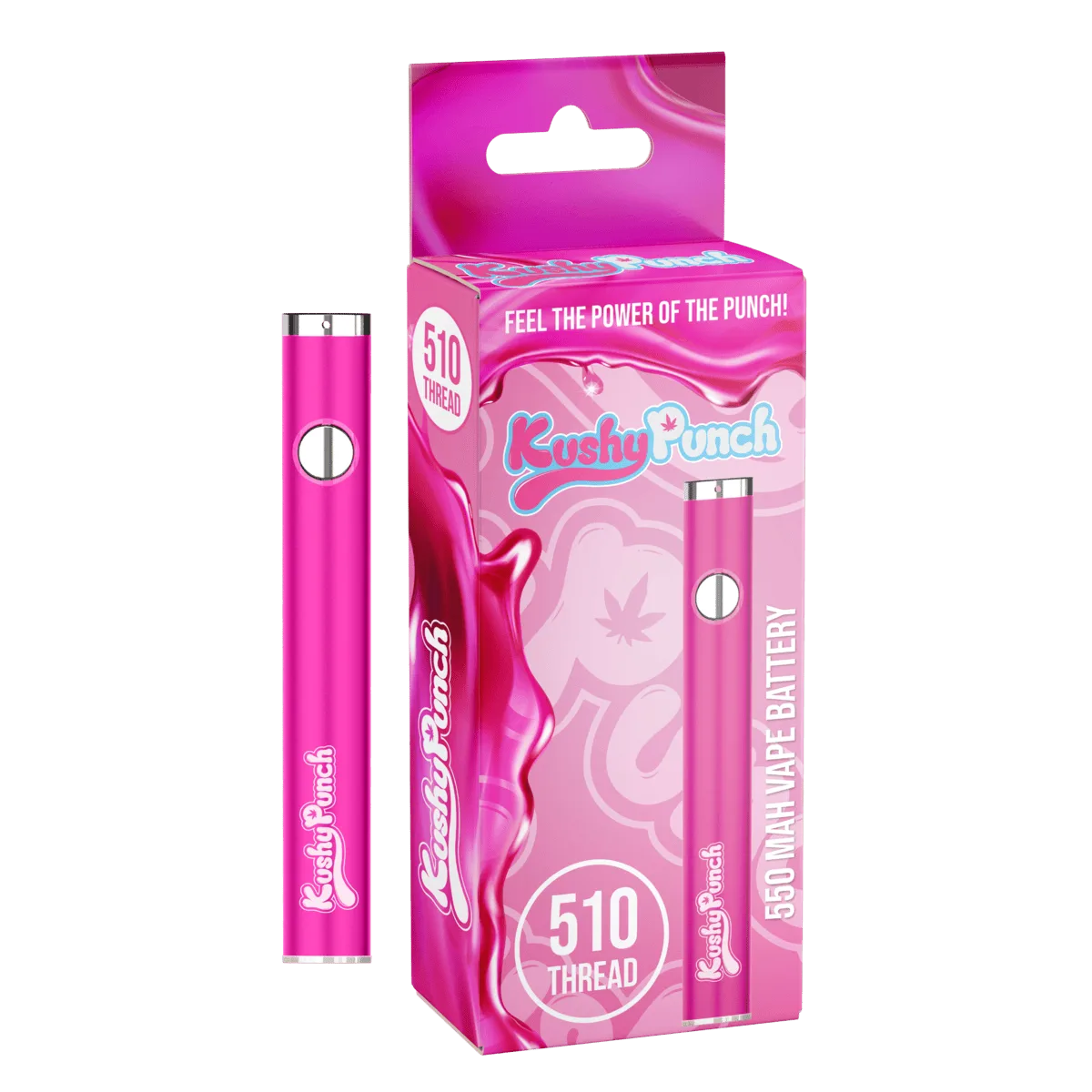 Kushy Punch 510 Battery - Pink