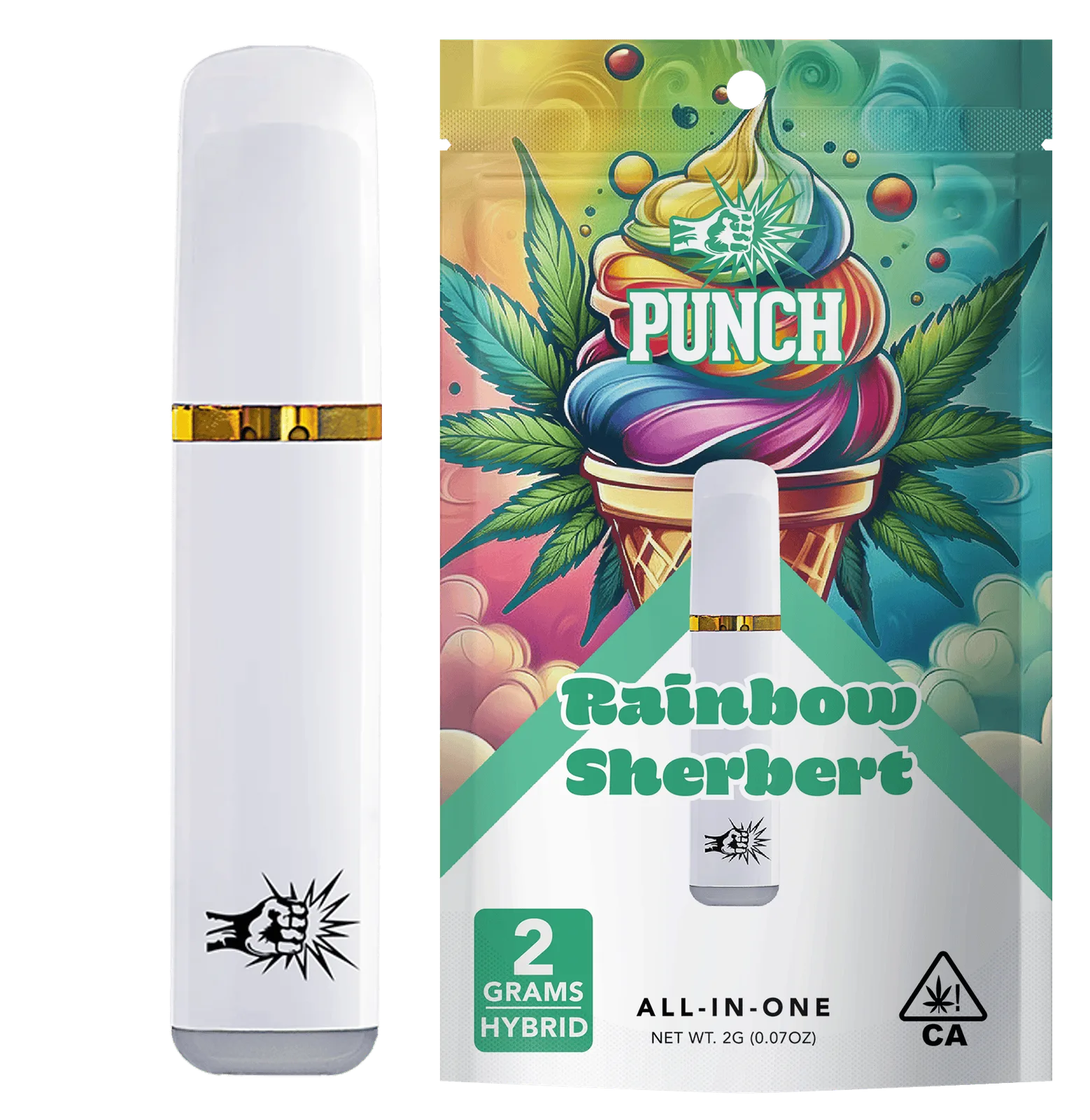 Rainbow Sherbert Distillate AIO (2g) Hybrid