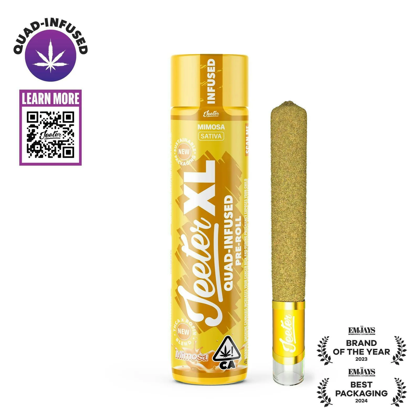 Jeeter | Mimosa | XL Quad-Infused Joint | 2g