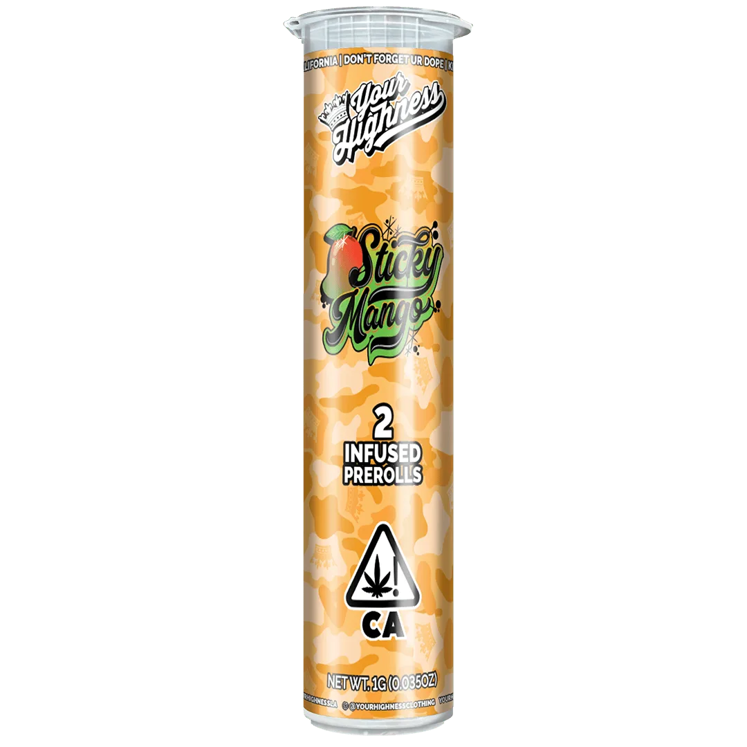 Sticky Mango – Live Hash Infused Pre-Rolls (2 Pack)