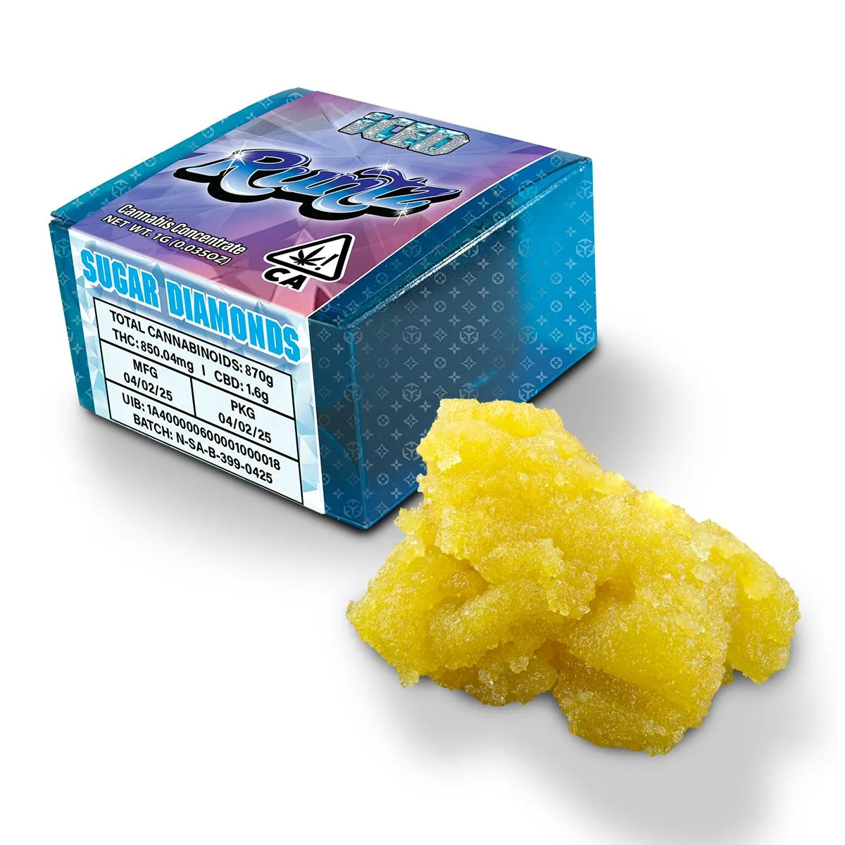 ICED - 1g - Sugar Diamonds - Indica - Runtz