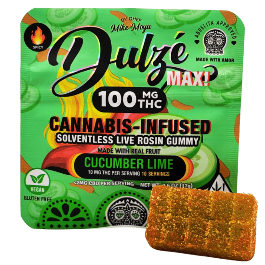 Cucumber Lime Max | One-Piece | Live Rosin Spicy Gummy