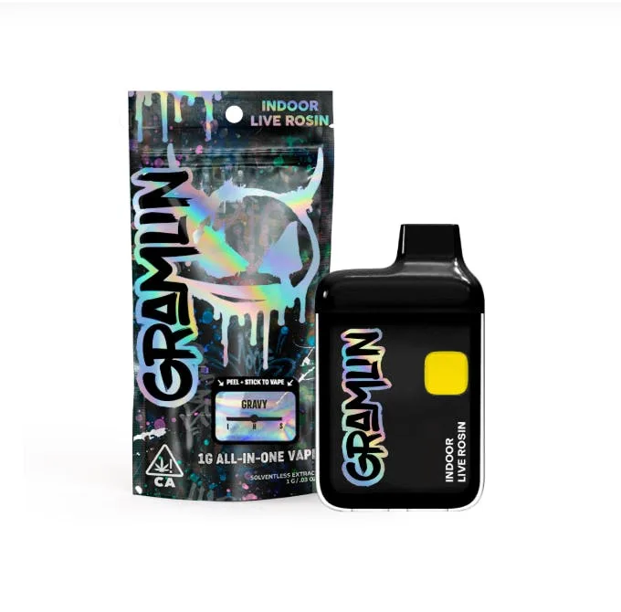 Gravy Indoor Live Rosin AIO 1g Vape