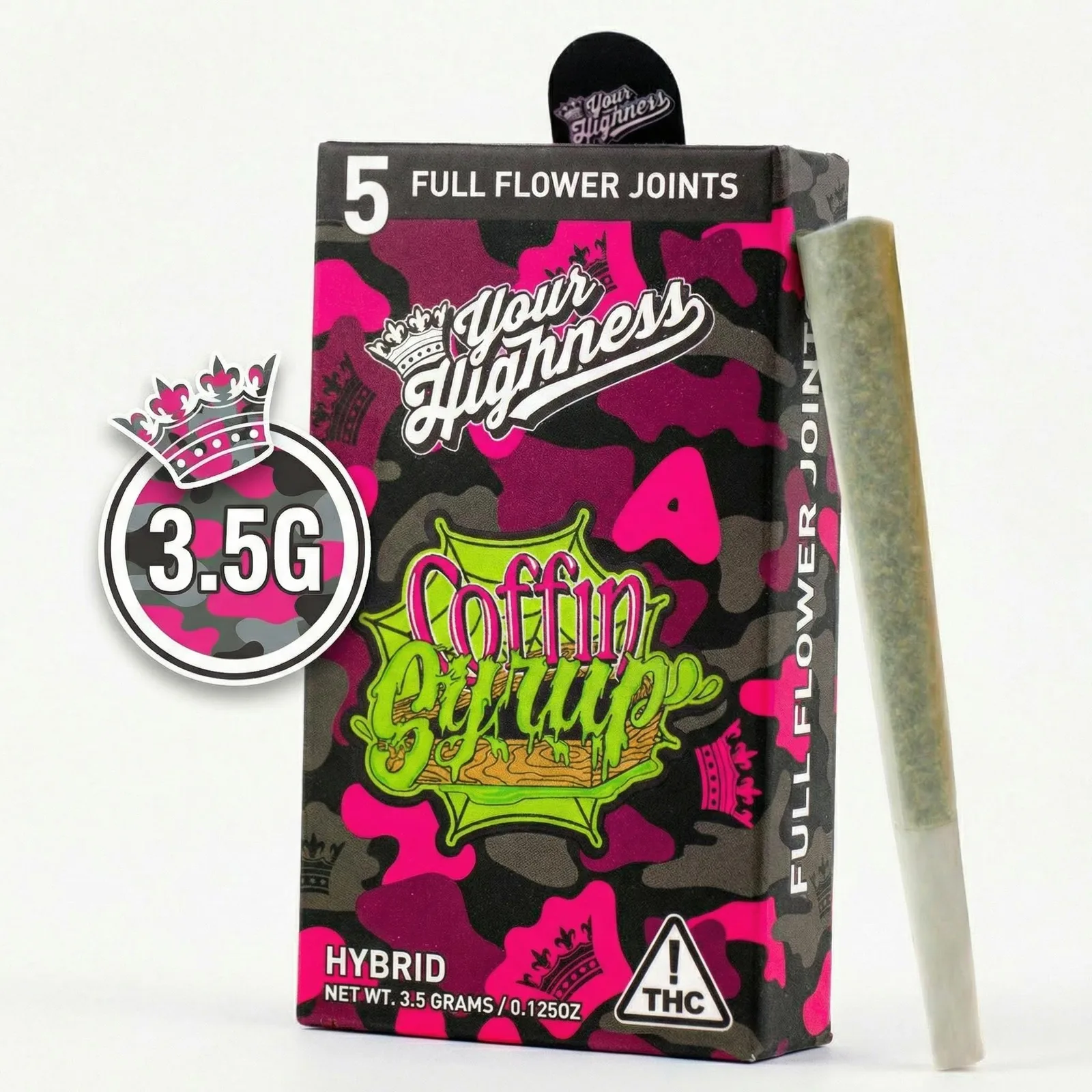 YOUR HIGHNESS - COFFIN SYRUP - CRANBERRY ZKITTLEZ - PRE-ROLL - 5pk