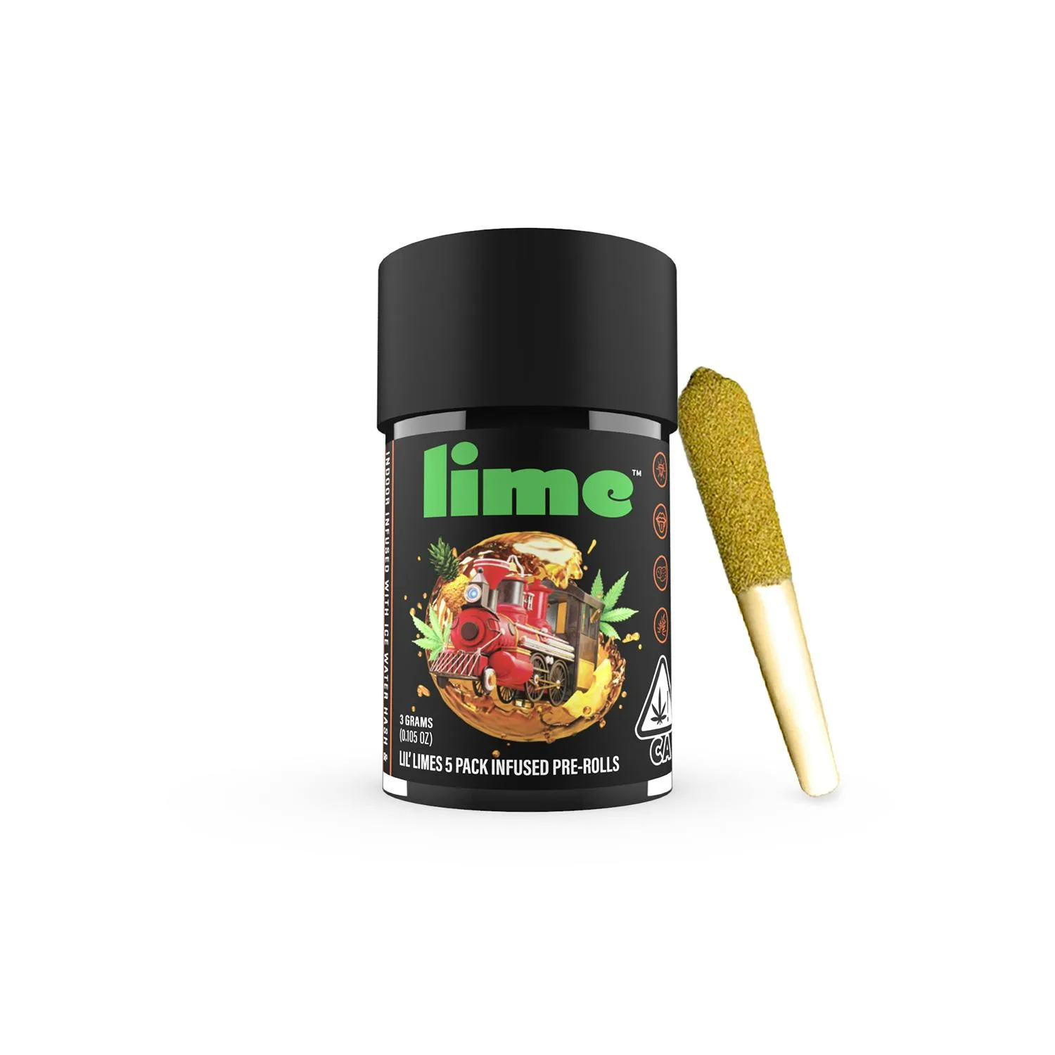 Live Resin & Hash Infused Lil' Limes (.6g x 5 Mini Pre Rolls) | Pineapple