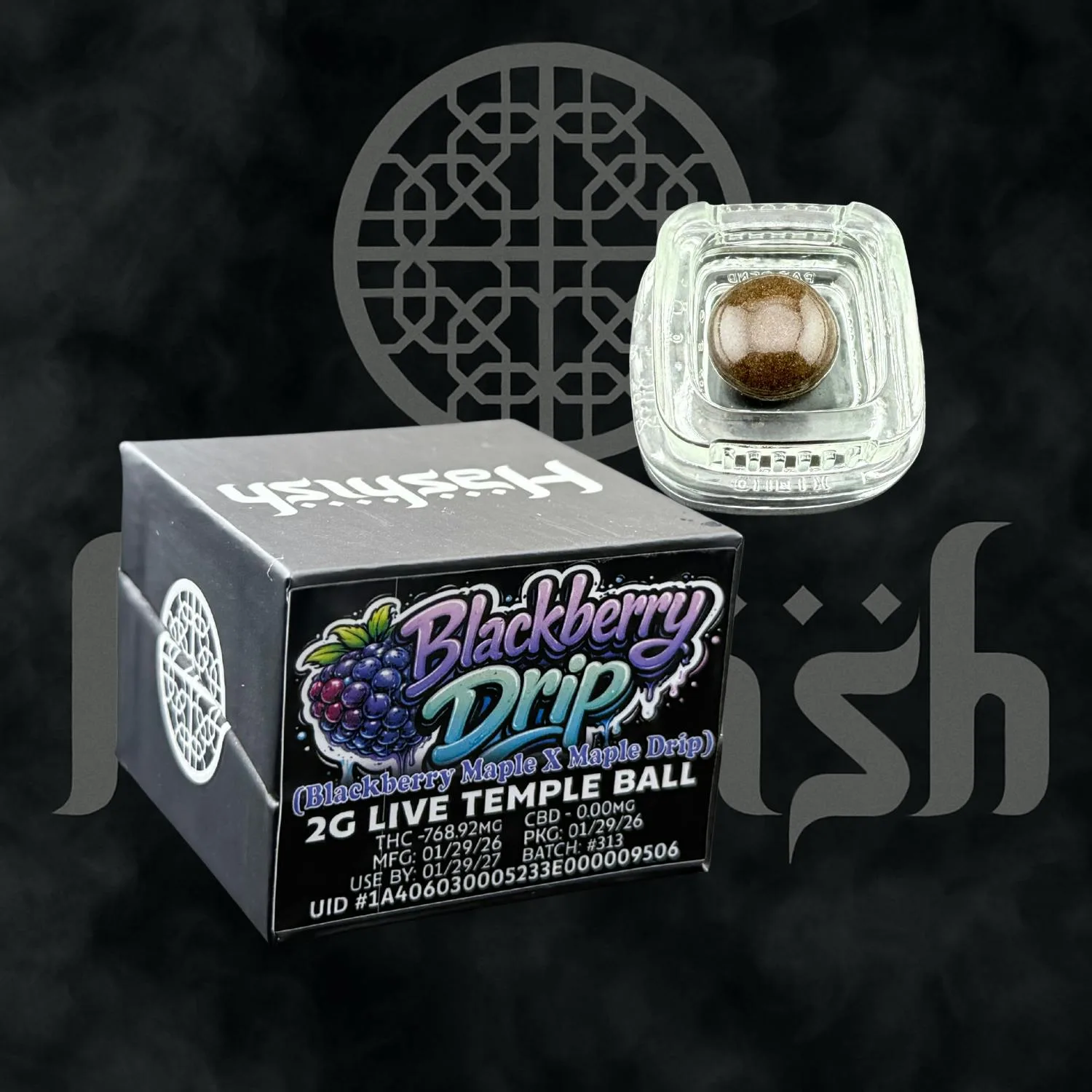 Blackberry Drip 2g Temple Ball