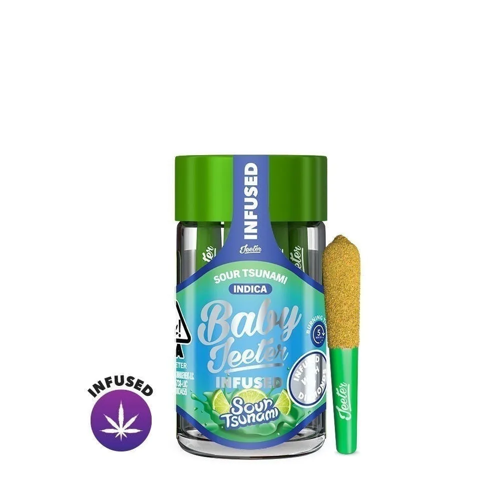 Jeeter | Sour Tsunami | Baby Infused Minis | 0.5g each | 5pk