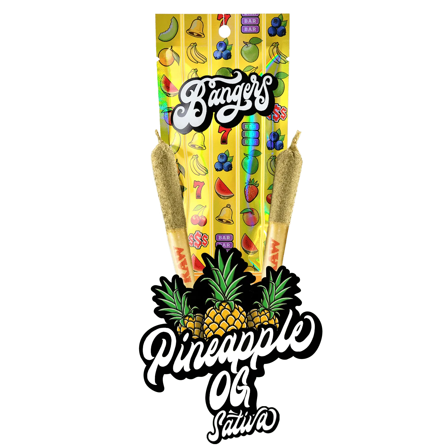 Pineapple OG - (2) .6 gram Pre rolls
