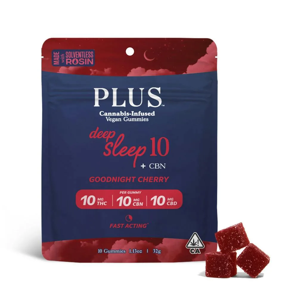 Deep Sleep Goodnight Cherry 10:10:10 Gummies [Solventless Rosin]