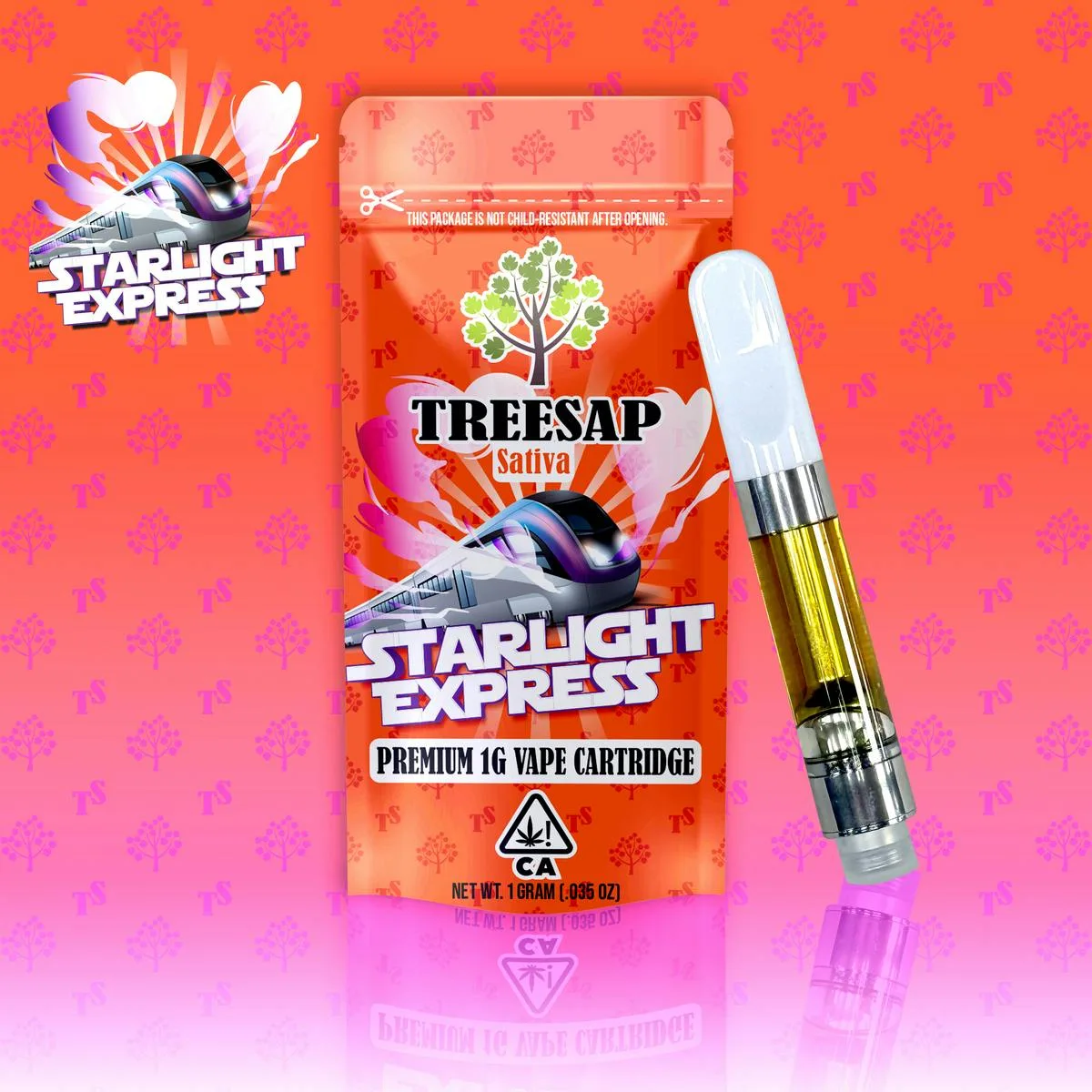 Treesap - 1G Distillate Cartridge Starlight Express - Sativa