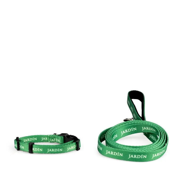 DOG COLLAR & LEASH | GREEN [M]