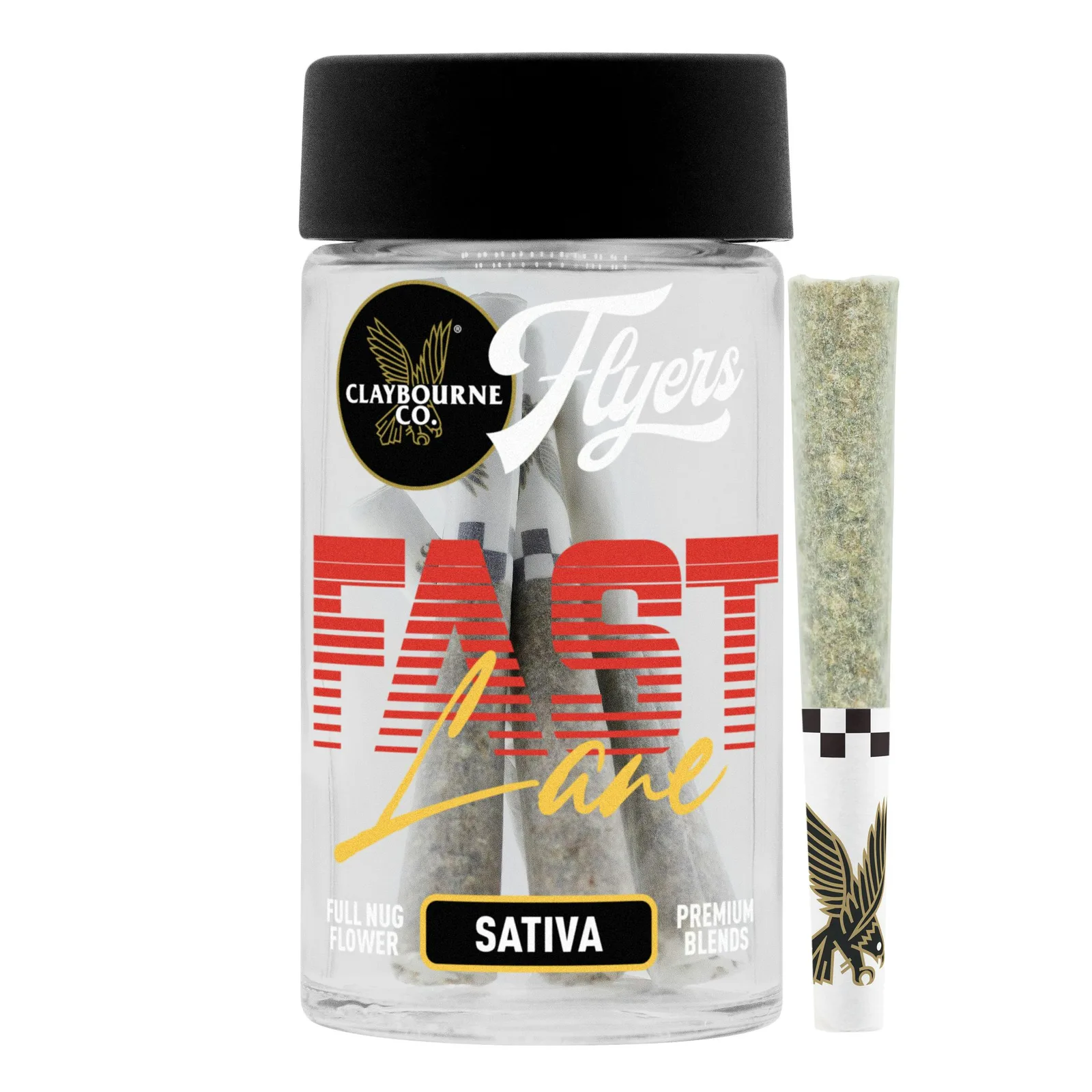 Fast Lane Sativa (3.5g) - Flyers Blends Pre-Rolls