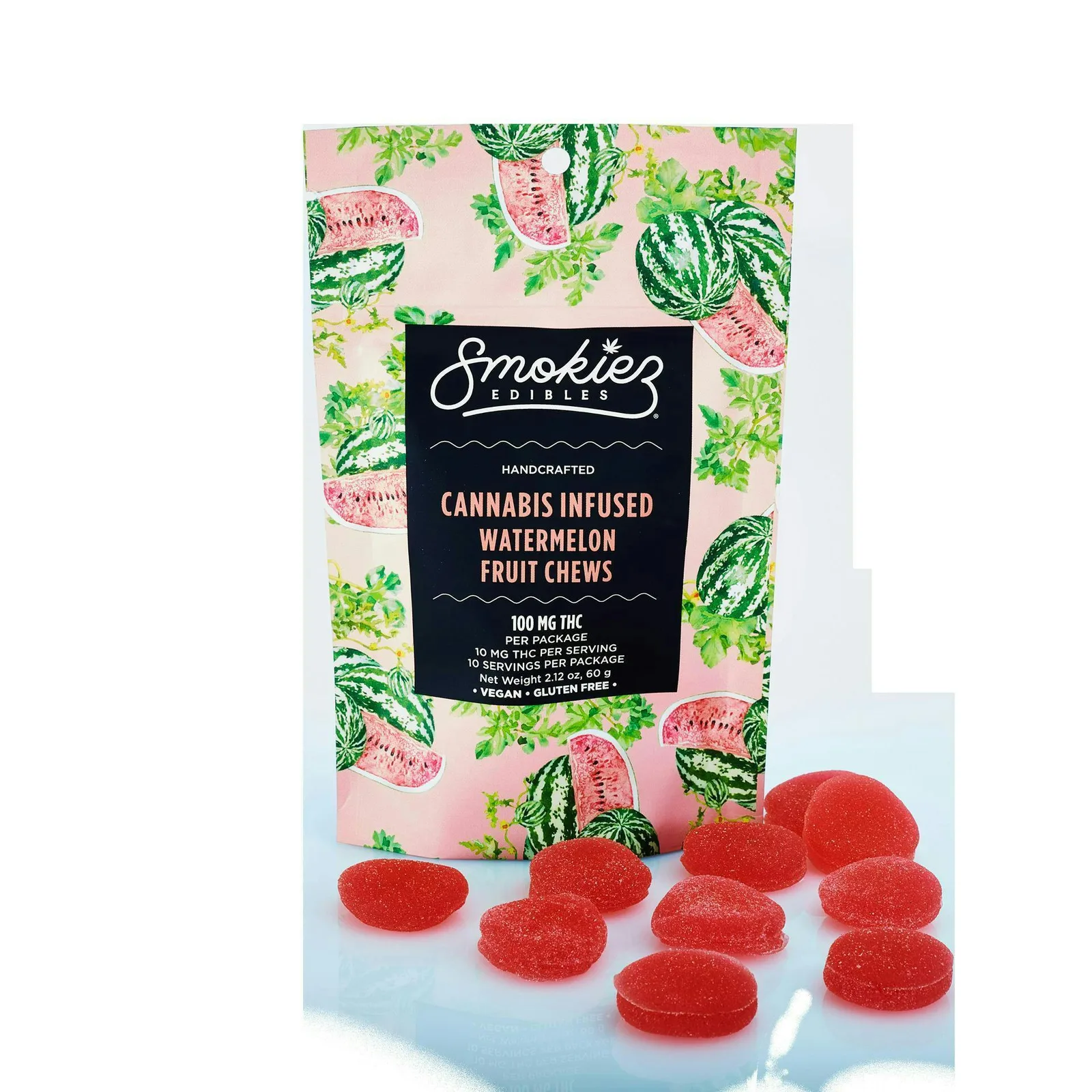 Watermelon HYBRID 100mg THC Fruit Chews 1pk - AZ
