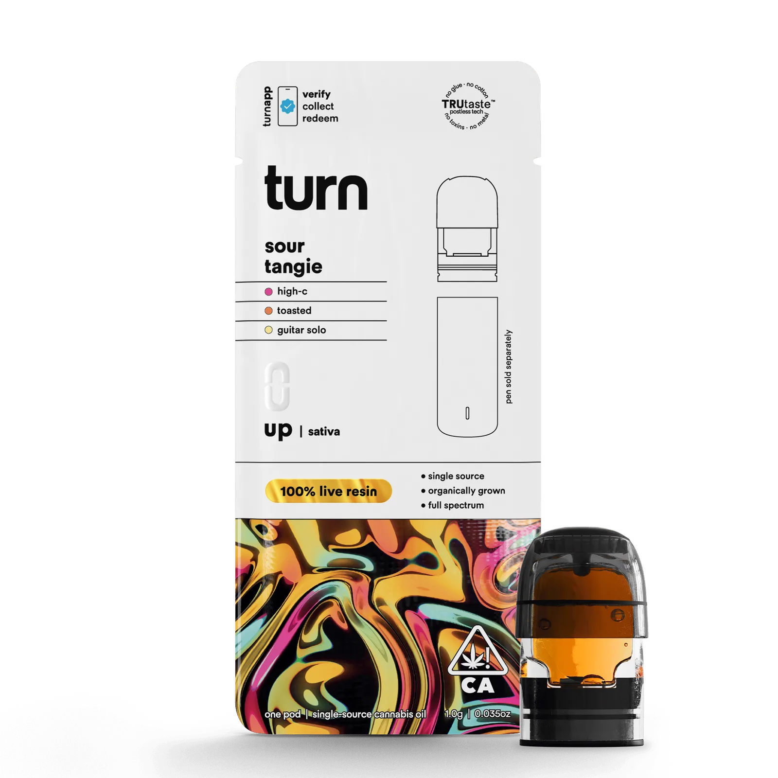 turn | Sour Tangie | Live Resin Pod | 1g