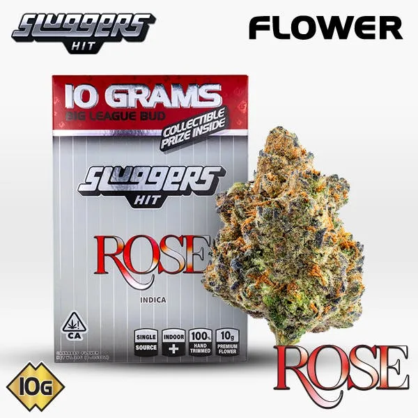 Sluggers - Bagged Flower - 10g - Indica - Rose
