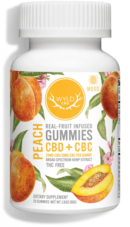 Peach CBD:CBC 2:1 Gummies | 20-Pack