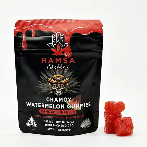 Hamsa - Kosher Gummies - Nano - Chamoy Watermelon 100mg