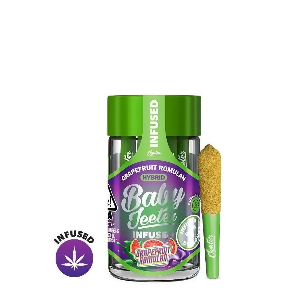 Jeeter | Grapefruit Romulan | Baby Infused Minis | 0.5g each | 5pk