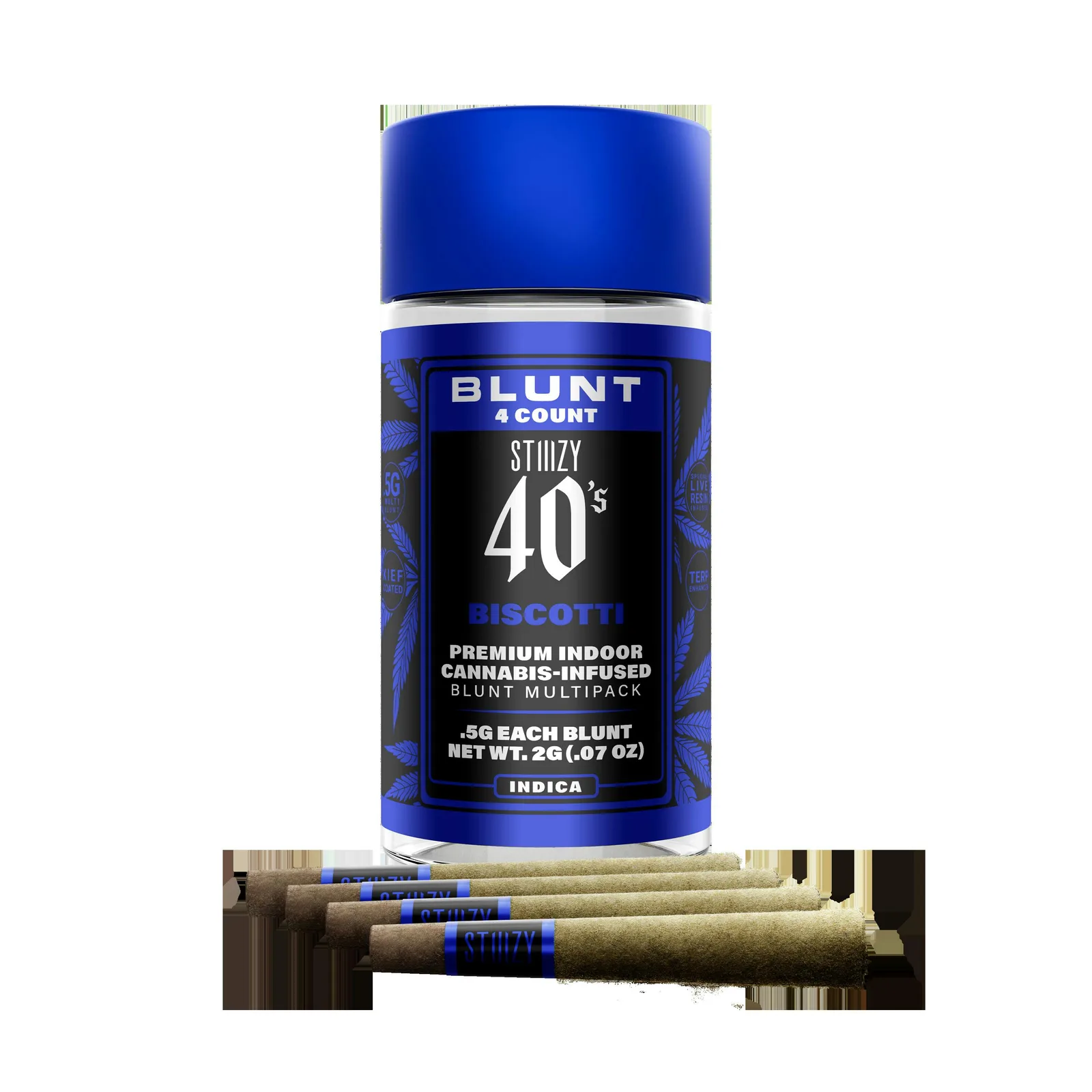 Stiiizy - Biscotti 40s Infused 4pk Blunt (2G)