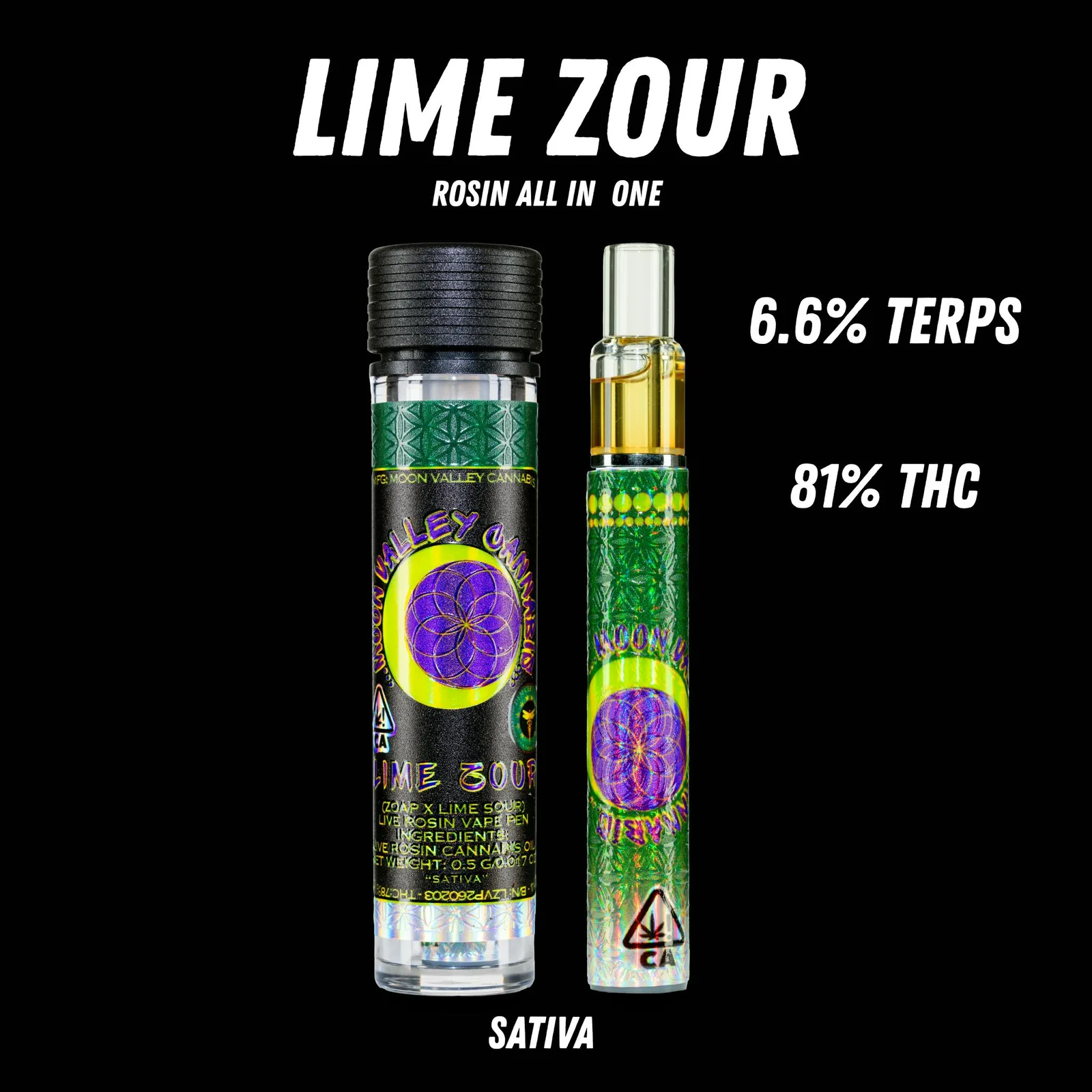 LIME ZOUR .5G ROSIN AIO