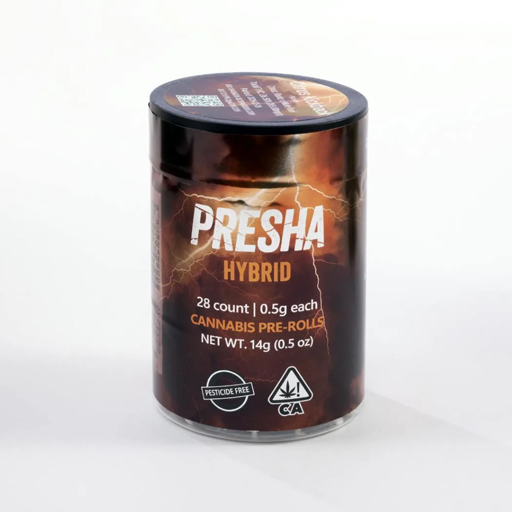PRESHA Preroll 28pk Hybrid Citrus Kickback (14g)