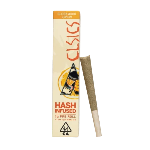 Clockwork Lemon - 1g Hash Infused Pre Roll