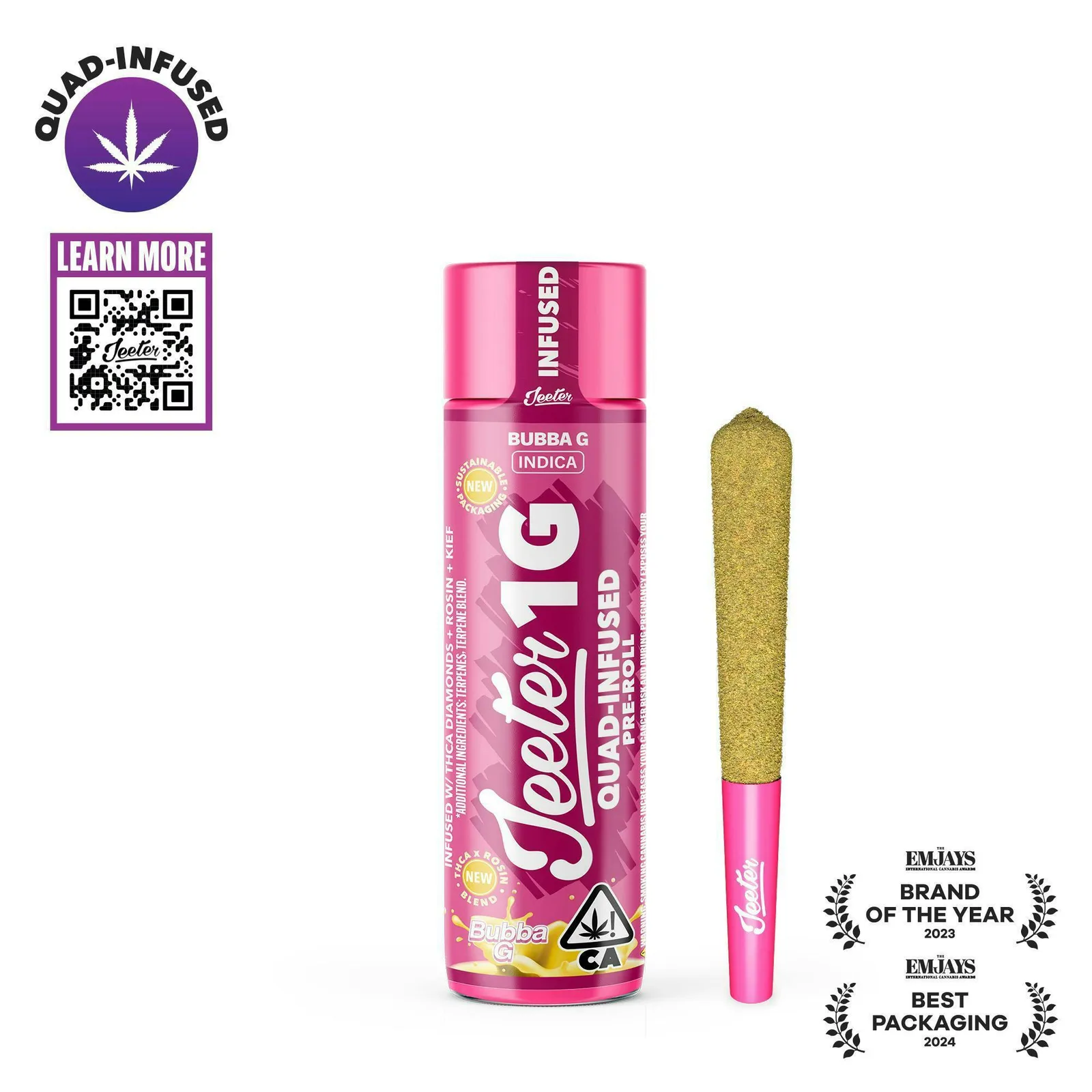Jeeter | Bubba G | Quad-Infused Joint | 1g