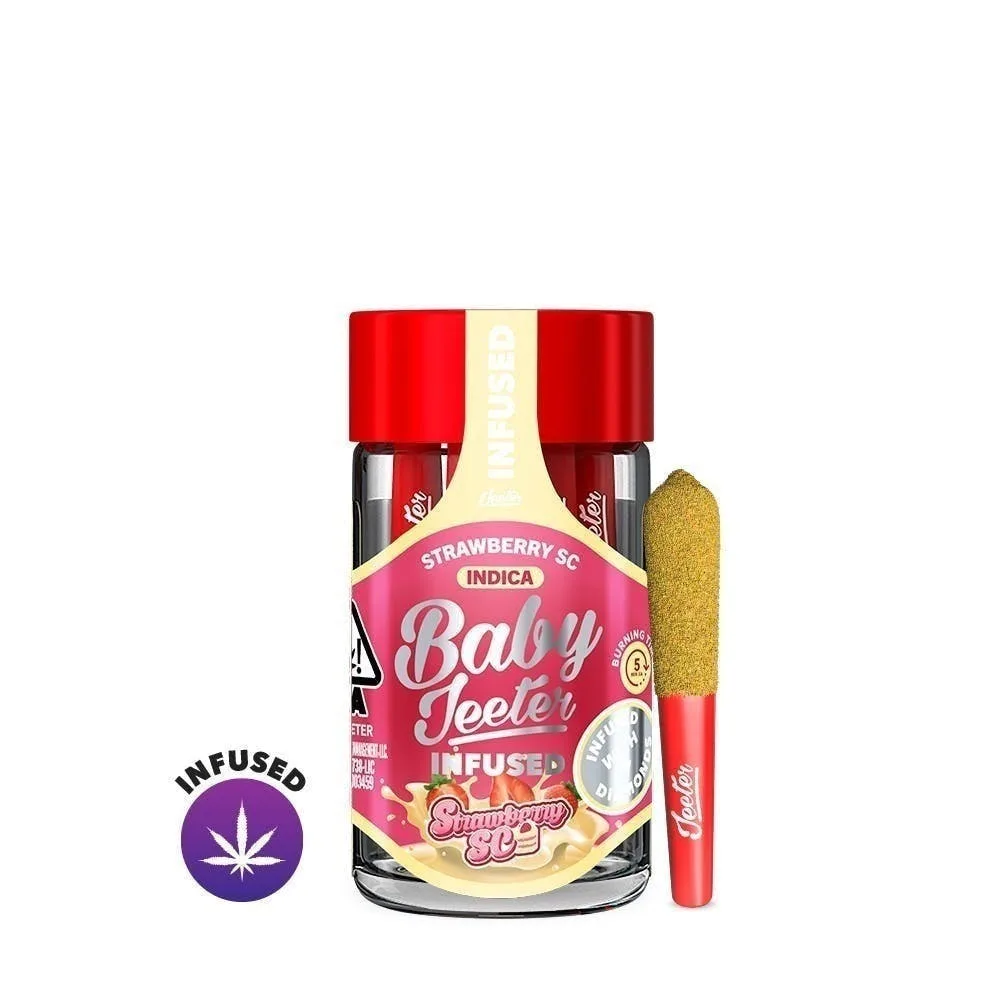 Jeeter | Strawberry SC | Baby Infused Minis | 0.5g each | 5pk