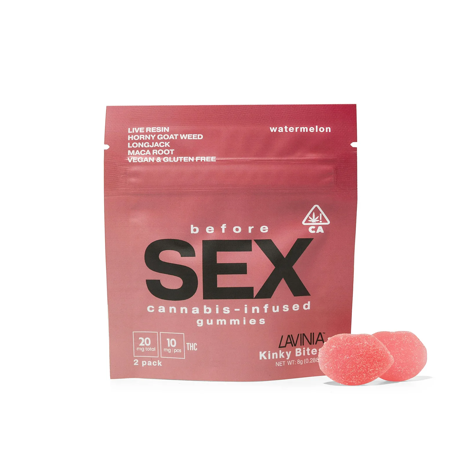 Kinky Bites – Watermelon (2-Pack, 20mg THC)