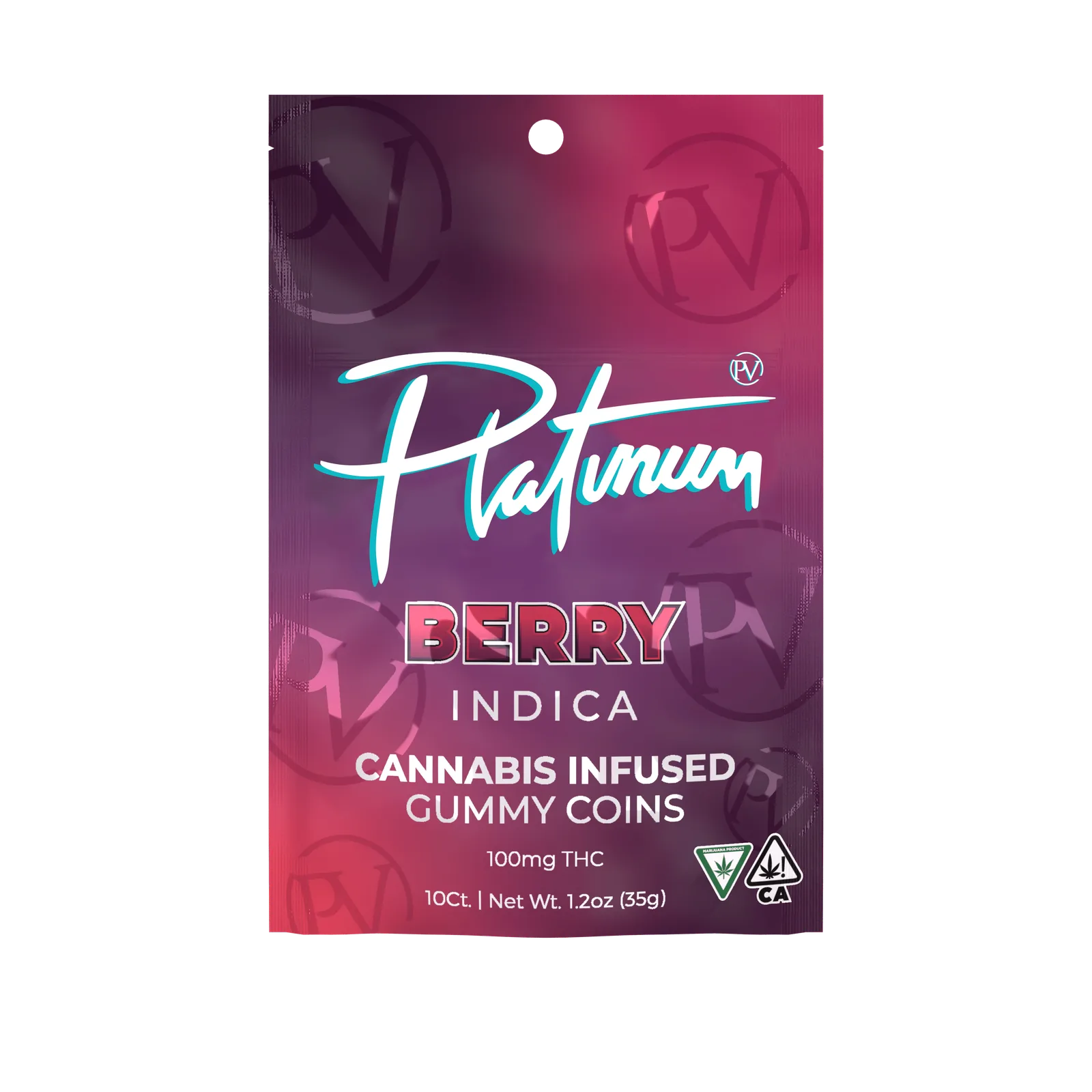 Platinum 100mg Gummies - Berry (Indica)