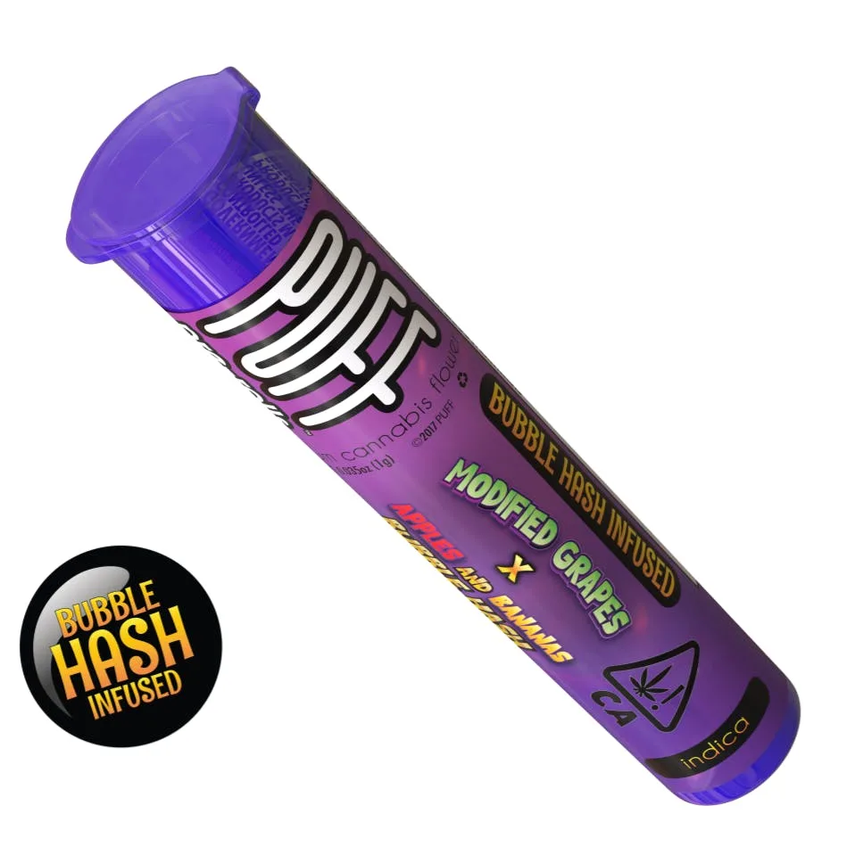 Modified Grape x Apple & Bananas Bubble Hash - Infused Pre-Roll 1g