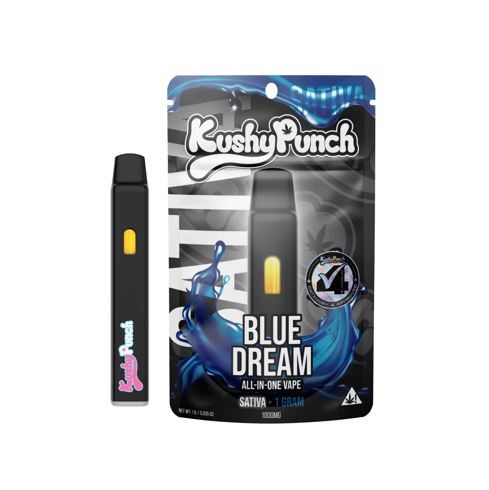 1G Kushy Punch Vape - Blue Dream
